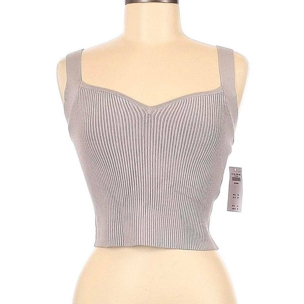 Abercrombie & Fitch Ribbed Taupe Top